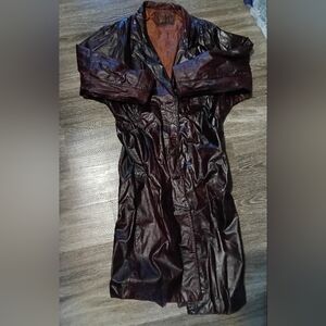 Men's Avanti Size Small Genuine Leather Trench Coat